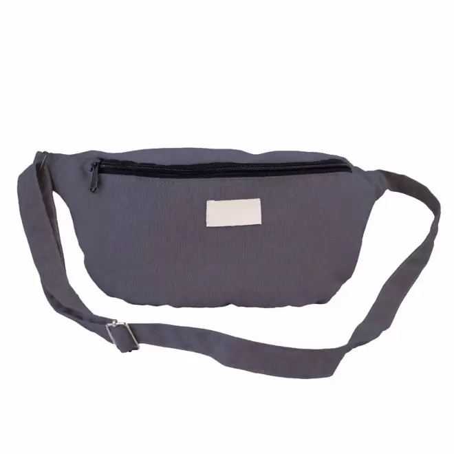 BANANE PERSONNALISABLE MIE EN COTON RECYCLE 'LOR' - bleu clair