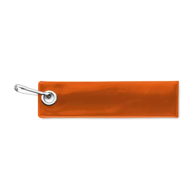 PORTE-CLÉS PERSONNALISÉ RÉFLÉCHISSANT PVC 'WING - orange