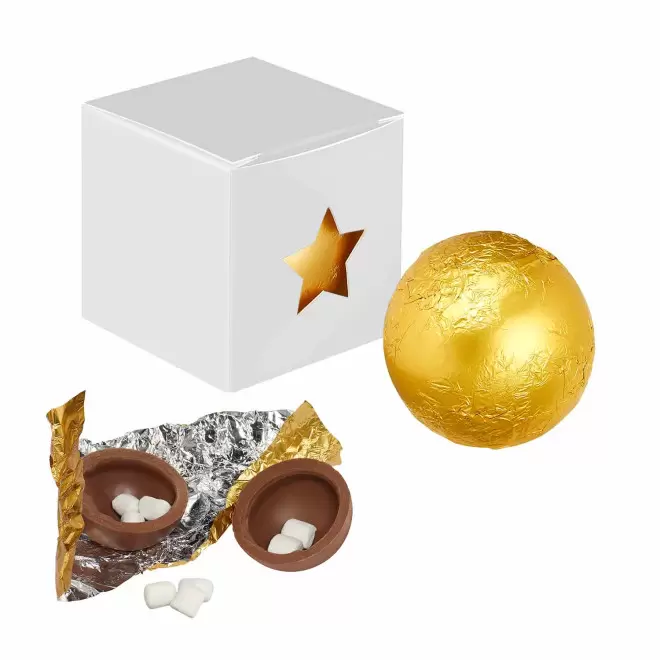 BOMBE DE CHOCOLAT CHAUD PERSONNALISABLE 'POMMI' - chocolat