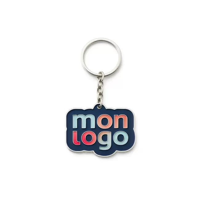 PORTE CLE SUR MESURE FER UV PERSONNALISABLE 'MAZA' - 30 mm