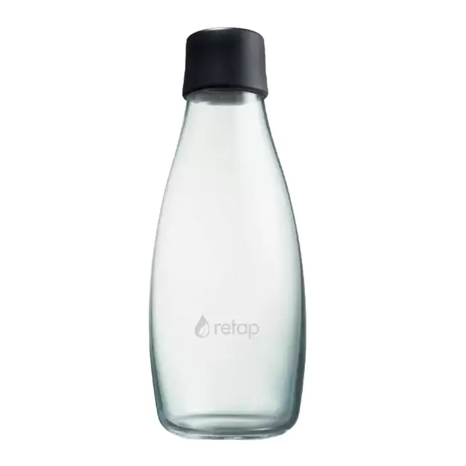 BOUTEILLE VERRE PERSONNALISABLE 500ML 'ORIGINAL 05' - noir