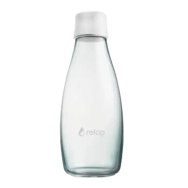 BOUTEILLE VERRE PERSONNALISABLE 500ML 'ORIGINAL 05' - blanc cassé