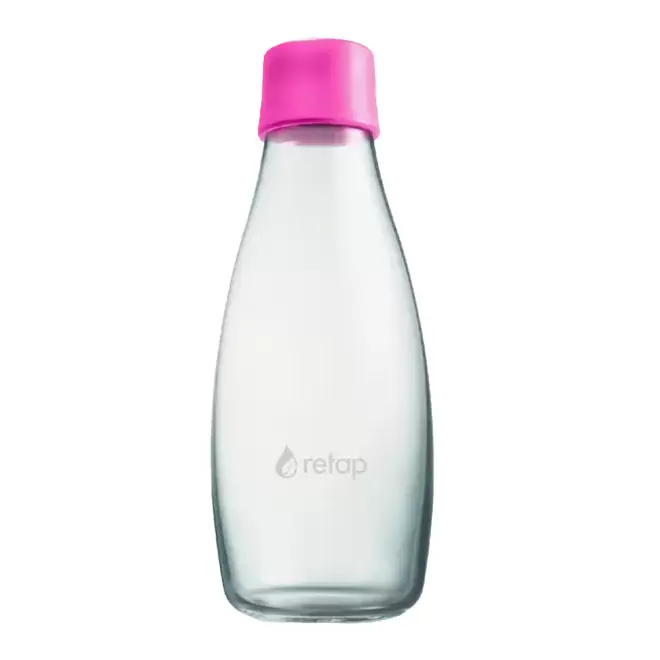 BOUTEILLE VERRE PERSONNALISABLE 500ML 'ORIGINAL 05' - magenta