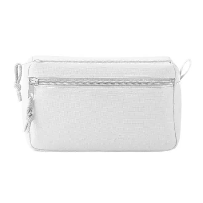 TROUSSE DE TOILETTE PERSONNALISÉE AVEC LANIÈRE 'JEANNETTE' - blanc