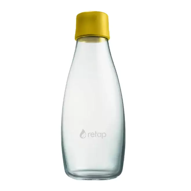 BOUTEILLE VERRE PERSONNALISABLE 500ML 'ORIGINAL 05' - jaune_moutarde