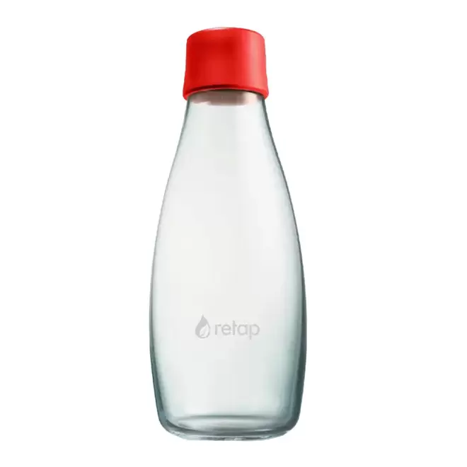 BOUTEILLE VERRE PERSONNALISABLE 500ML 'ORIGINAL 05' - rouge