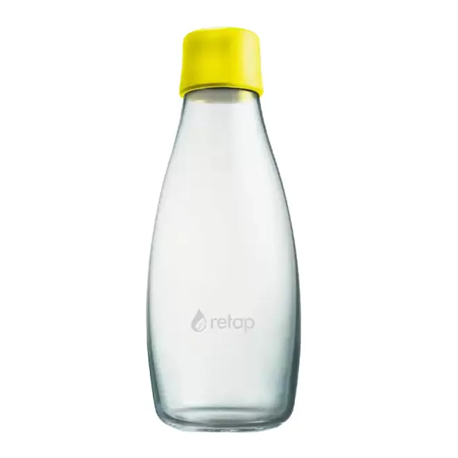 BOUTEILLE VERRE PERSONNALISABLE 500ML 'ORIGINAL 05' - jaune