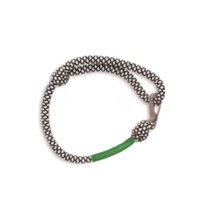 BRACELET CORDE PERSONNALISÉ FERMETURE METAL 'KABEL' - vert