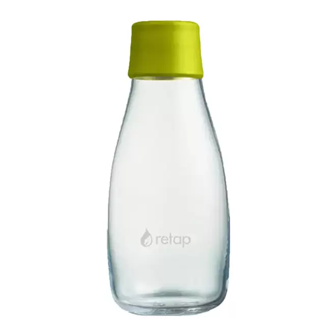 BOUTEILLE VERRE 300ML PERSONNALISABLE 'ORIGINAL 03' - jaune citron