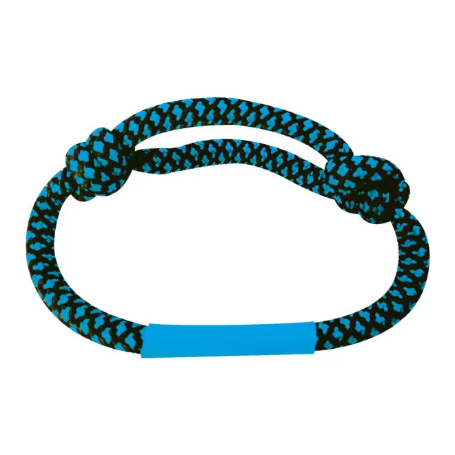 BRACELET PERSONNALISABLE CORDE REGLABLE 'KABEL' - bleu
