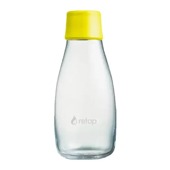 BOUTEILLE VERRE 300ML PERSONNALISABLE 'ORIGINAL 03' - jaune