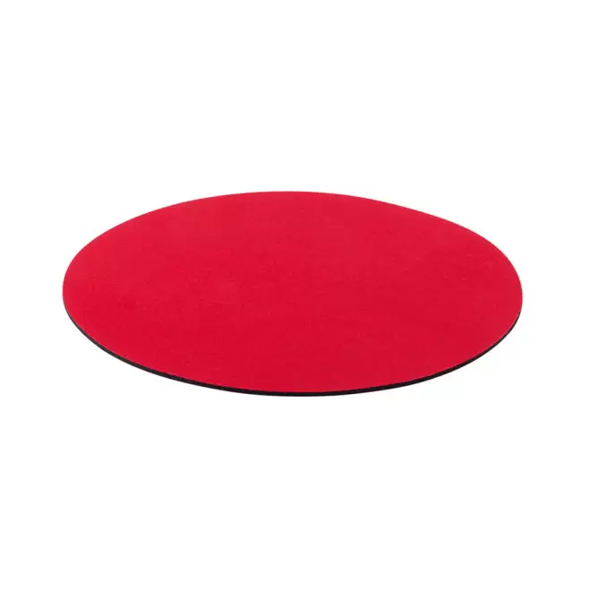 TAPIS DE SOURIS PERSONNALISABLE ROND 'SULIM' - rouge