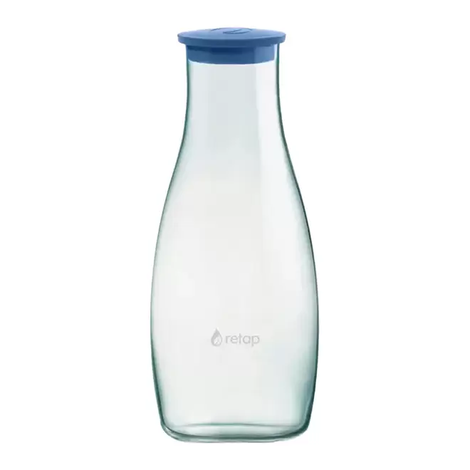CARAFE VERRE 1,2L PERSONNALISABLE 'ORIGINAL CARAFE' - bleu foncé