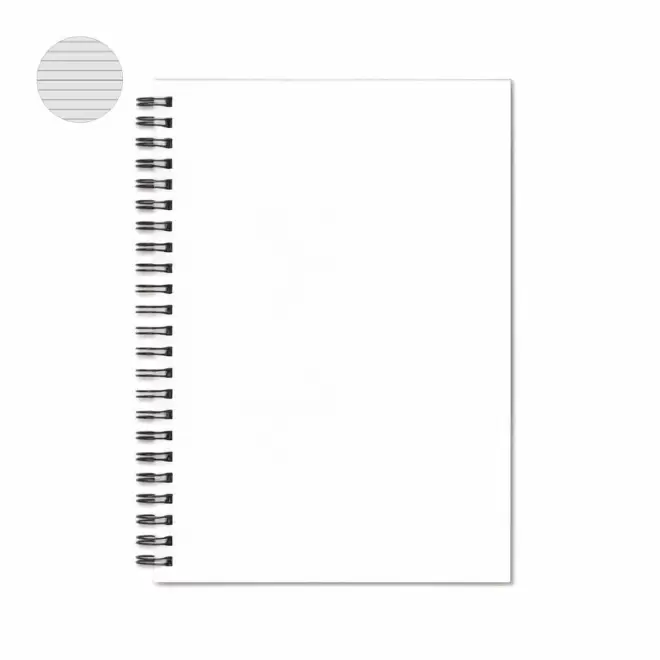 CARNET PERSONNALISÉ A4 À SPIRALES SUR-MESURE 'MYNOTE' - ligné