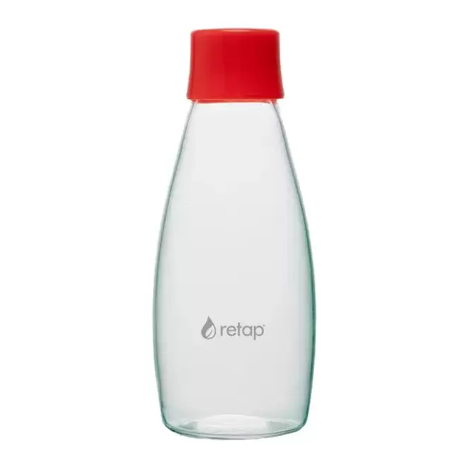 BOUTEILLE VERRE 500 ML PERSONNALISABLE 'GO 05' - rouge