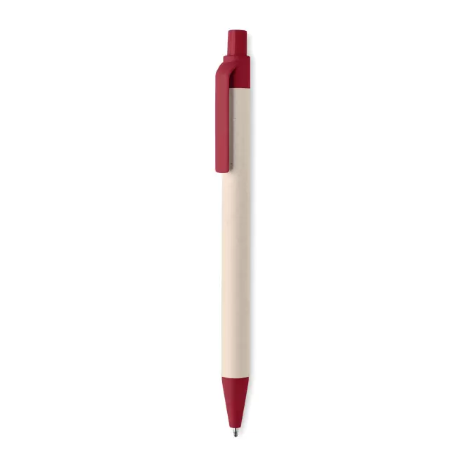 STYLO EN CARTON DE LAIT PERSONNALISABLE 'AMOSIS MILK' - rouge