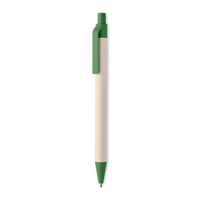 STYLO EN CARTON DE LAIT PERSONNALISABLE 'AMOSIS MILK' - vert