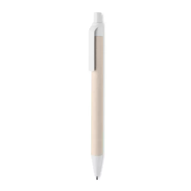 STYLO EN CARTON DE LAIT PERSONNALISABLE 'AMOSIS MILK' - blanc
