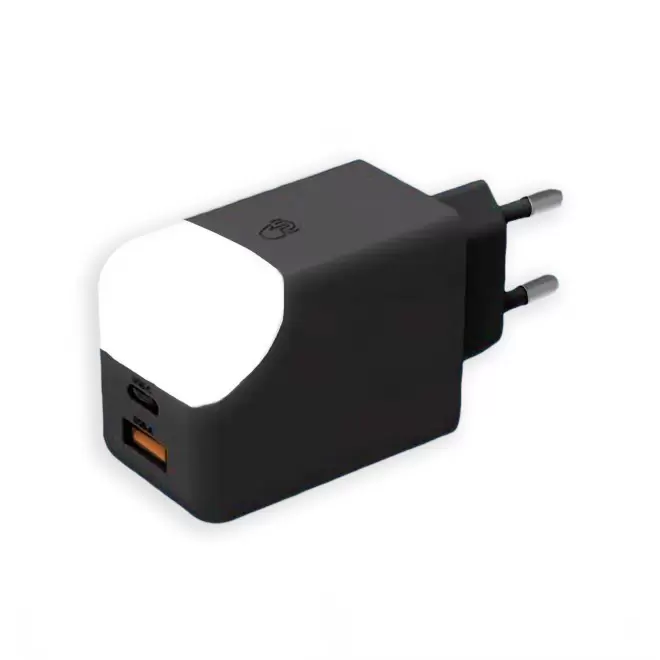 EXP.72H - PRISE CHARGEUR SECTEUR 65W PERSONNALISABLE 'ICE G'  - noir