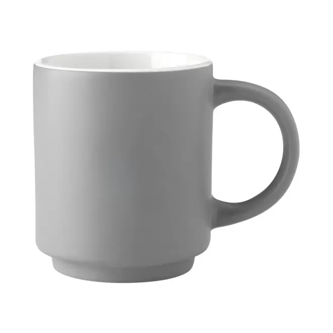 MUG CERAMIQUE 180 ML PERSONNALISABLE 'PANOLA' - gris