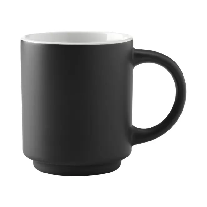 MUG CERAMIQUE 180 ML PERSONNALISABLE 'PANOLA' - noir