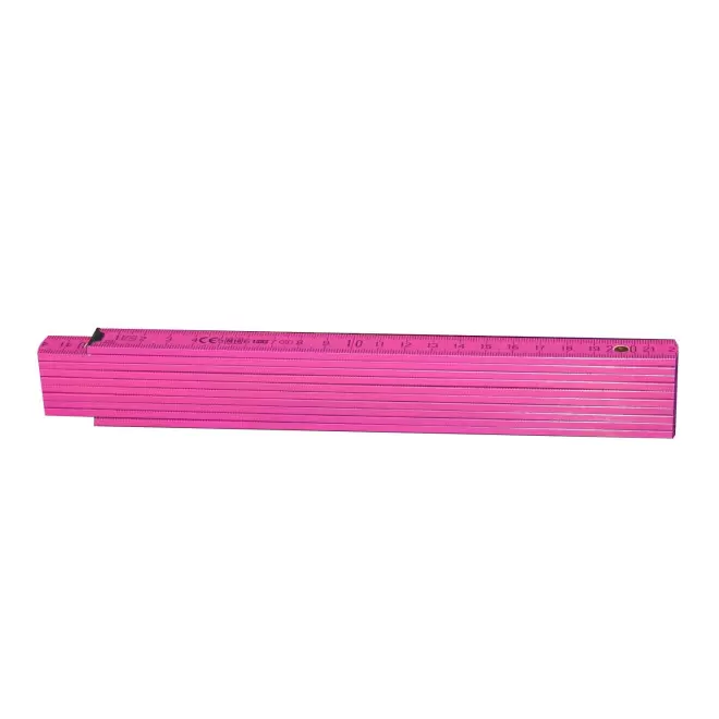 METRE PLIABLE PERSONNALISABLE 'MINESURA COLOR' 2M - rose