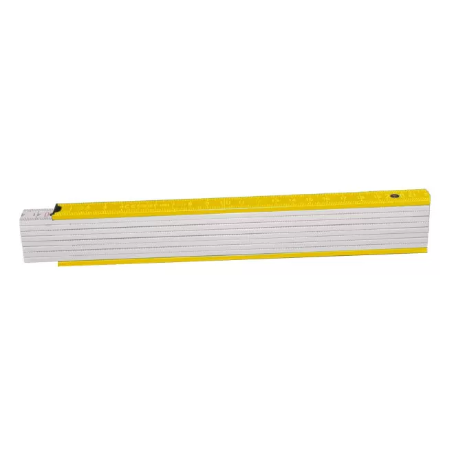 METRE PLIABLE PERSONNALISABLE 'MINESURA BI COLOR' - jaune clair