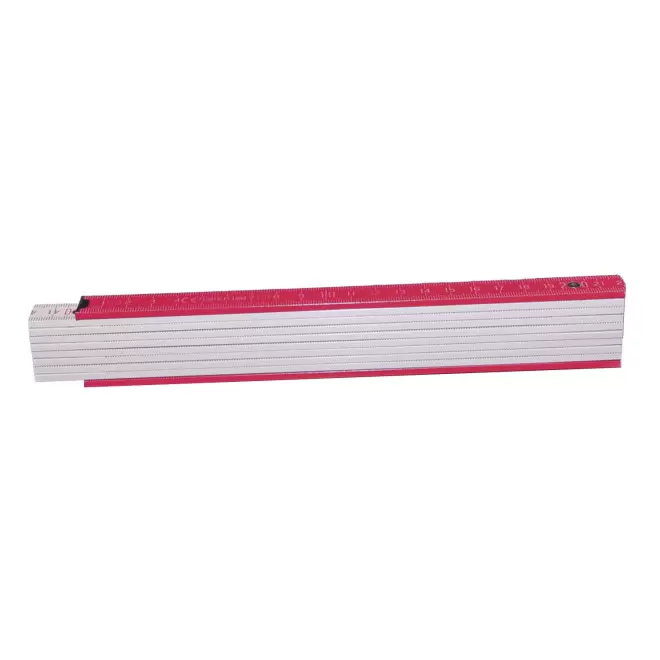 METRE PLIABLE PERSONNALISABLE 'MINESURA BI COLOR' - rouge