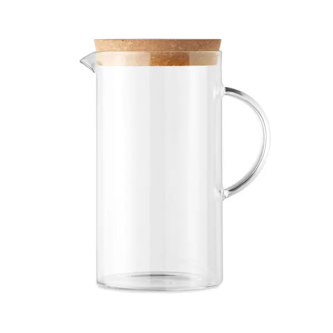 CARAFE PERSONNALISÉE EN VERRE ET LIÈGE 'OSNA' - transparent