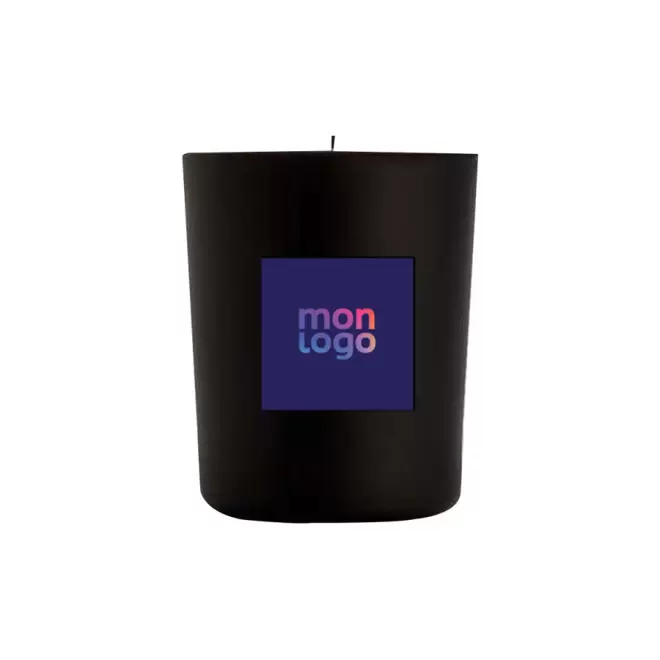 BOUGIE PARFUMÉE PERSONNALISÉE VEGAN 180G 'LOUCE' - noir mat