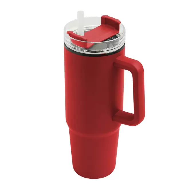 MUG ISOTHERME 900ML PERSONNALISABLE 'MUGLYT' - rouge