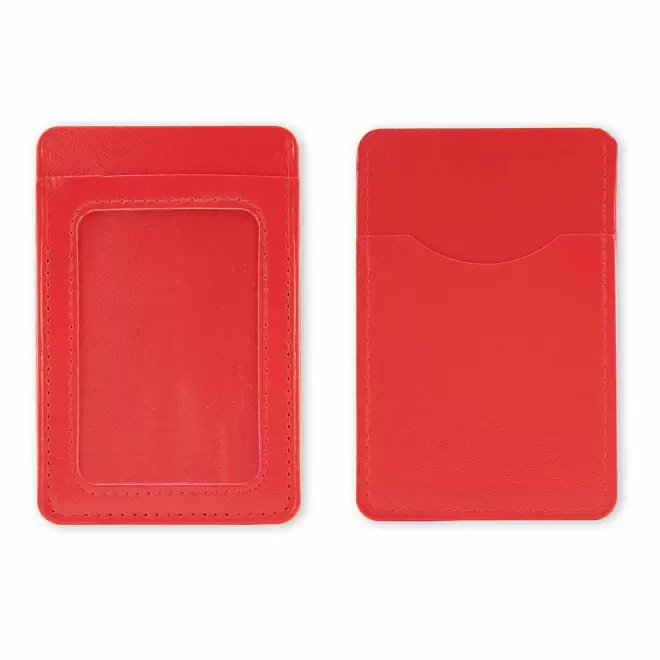 PORTE CARTE EN PU PERSONNALISABLE 'MALTICO' - rouge