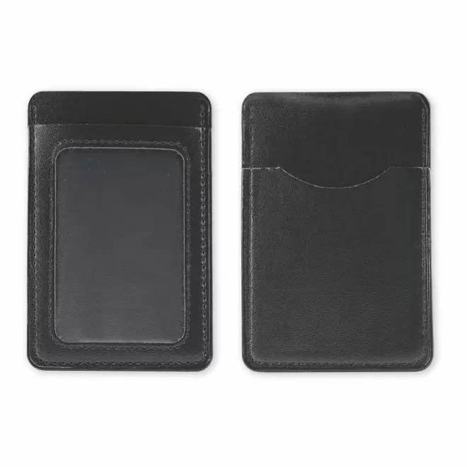 PORTE CARTE EN PU PERSONNALISABLE 'MALTICO' - noir