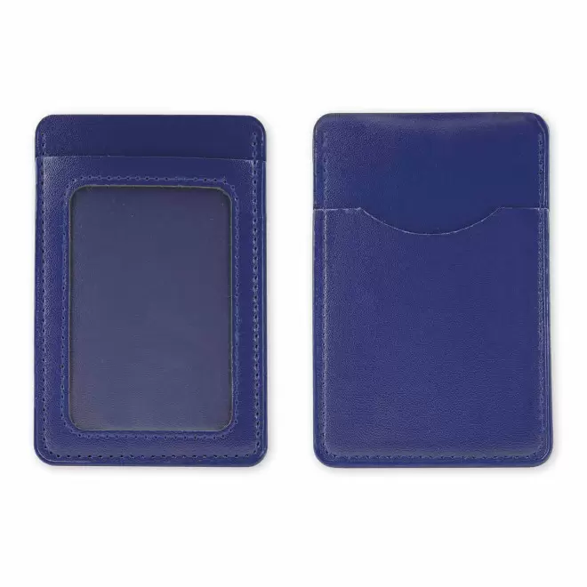 PORTE CARTE EN PU PERSONNALISABLE 'MALTICO' - bleu