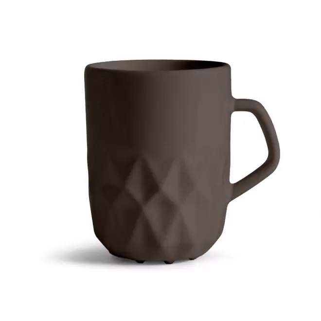MUG CERAMIQUE PERSONNALISABLE EUROPE 280 ML 'CELESTA' - marron mat
