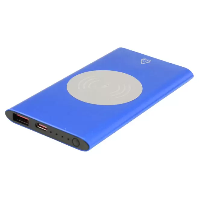 POWERBANK 4000 MAH ALU RECYCLE PERSONNALISABLE 'LERGEN' - bleu