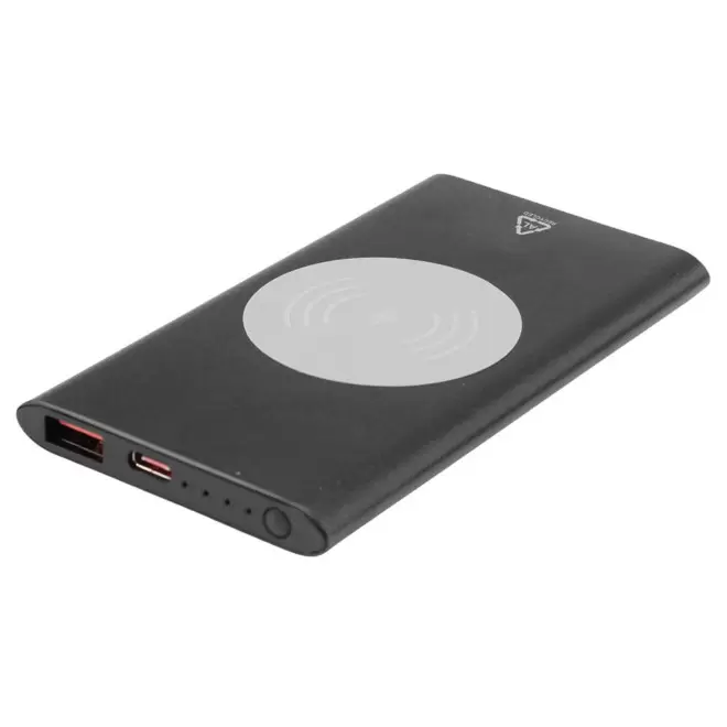 POWERBANK 4000 MAH ALU RECYCLE PERSONNALISABLE 'LERGEN' - noir