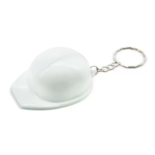 PORTE-CLE CASQUE DECAPSULEUR PERSONNALISE 'KASKI DECAPS' - blanc
