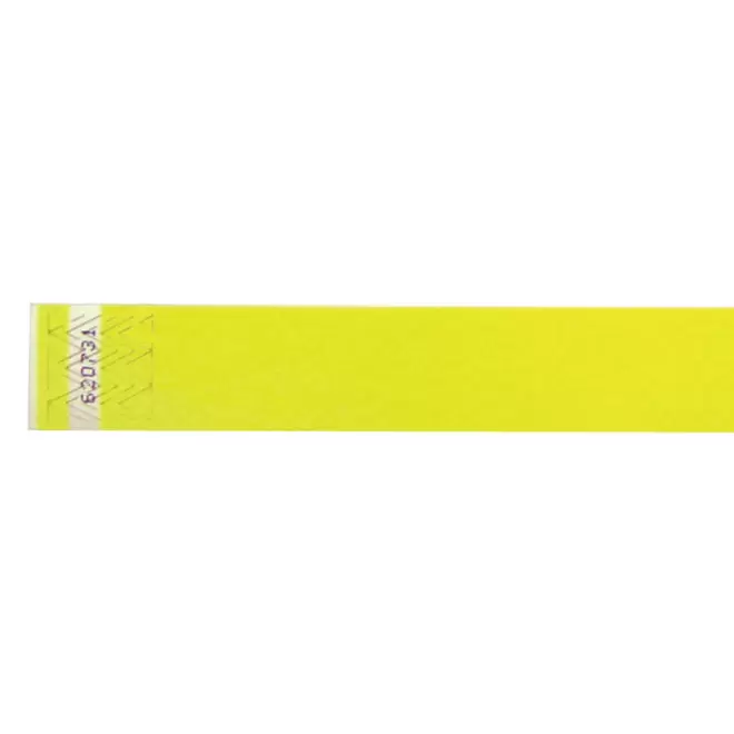 BRACELET EN PAPIER TYVEK® PERSONNALISABLE 'GUEST' 2.5 - jaune fluo