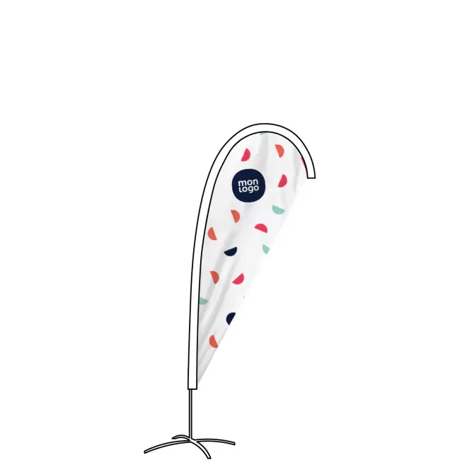 TOILE DE REMPLACEMENT PERSONNALISABLE ORIFLAMME 'TOLEN' - 150 x 70 cm (S)