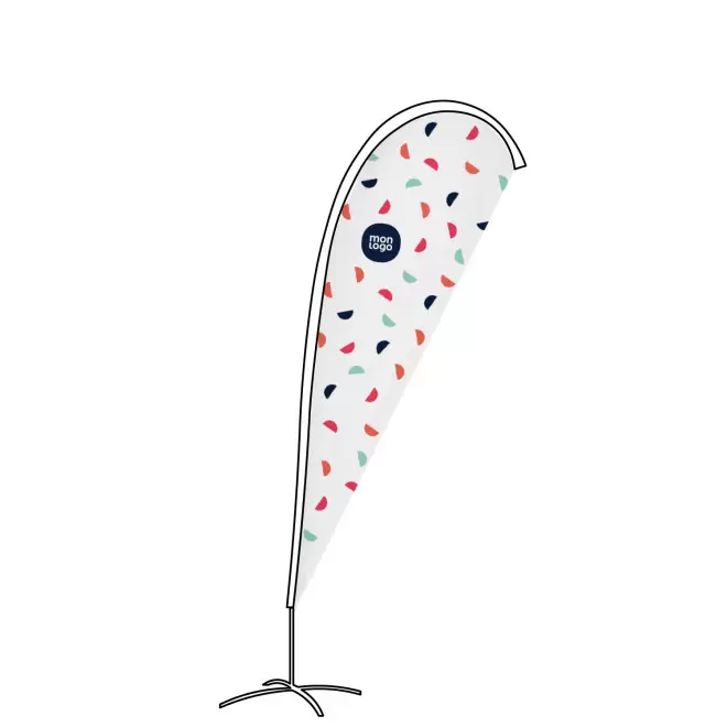 TOILE DE REMPLACEMENT PERSONNALISABLE ORIFLAMME 'TOLEN' - 275 x 110 cm (L)