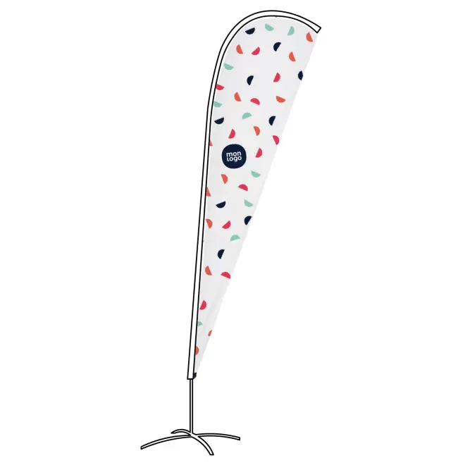 TOILE DE REMPLACEMENT PERSONNALISABLE ORIFLAMME 'TOLEN' - 390 x 120 cm (XL)