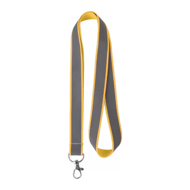 TOUR DE COU PERSONNALISÉ RÉFLÉCHISSANT 'LUMINO' - jaune