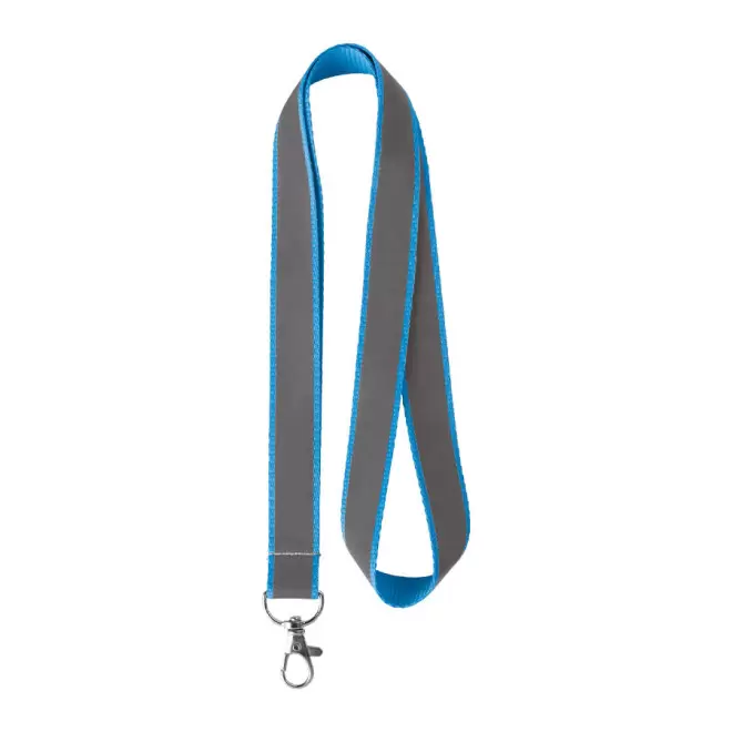 TOUR DE COU PERSONNALISÉ RÉFLÉCHISSANT 'LUMINO' - bleu clair