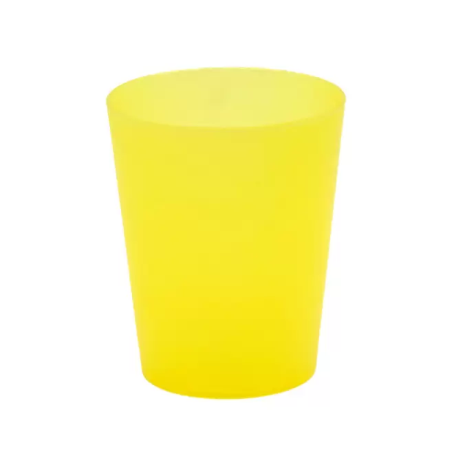 GOBELET REUTILISABLE PERSONNALISABLE 15 CL 'CUP' - jaune