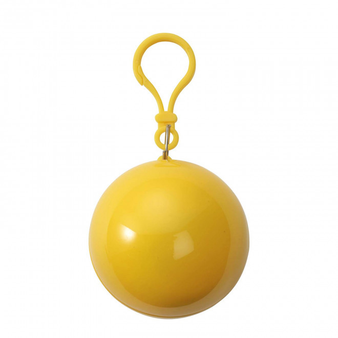 PONCHO PLUIE PUBLICITAIRE BALLE ADULTE 'GALWAY' - jaune