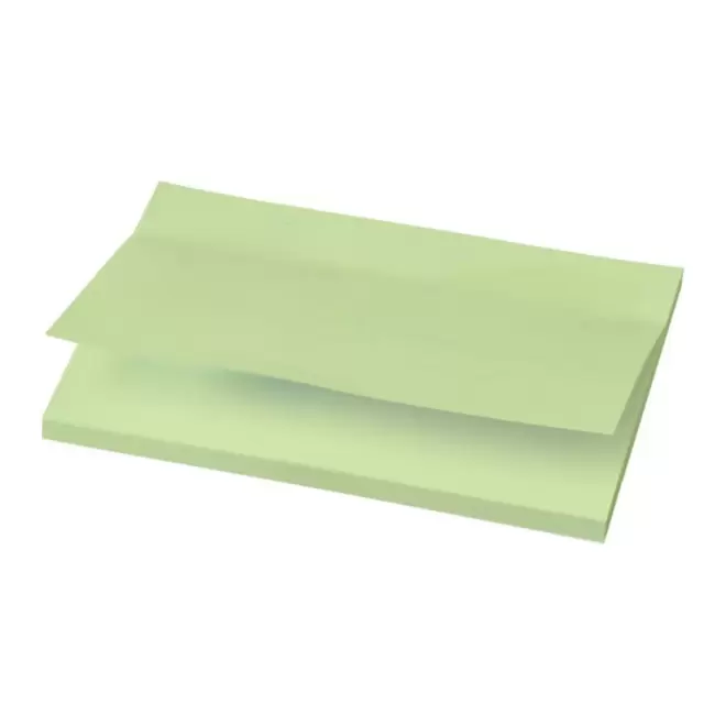 MEMOS REPOSITIONNABLES PUBLICITAIRES 'FORNOTE' 10x7.5 CM - vert