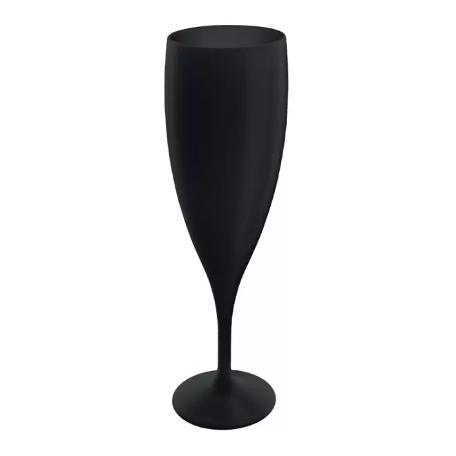 FLÛTE À CHAMPAGNE RÉUTILISABLE PERSONNALISÉE MIE 'CUPCHAMP EUROPE' 14CL - noir