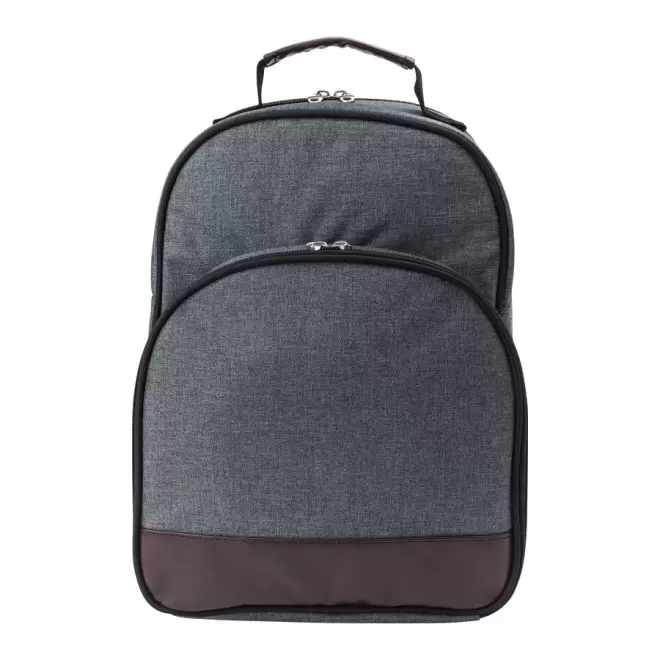 SAC À DOS PERSONNALISÉ PIQUE-NIQUE 2 PERSONNES 'HYDE'  - gris