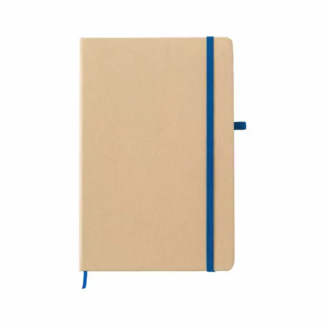 CARNET PERSONNALISÉ A5 EN PAPIER DE PIERRE 'PAPERAS' - bleu